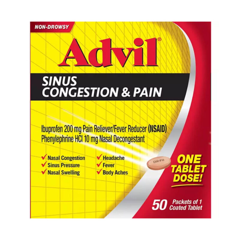 Advil Sinus Congestion & Pain50 X 1