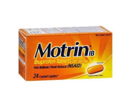 Bottle Motrin Caplets 24 CT