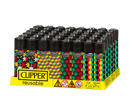 Clipper Lighter 48 Ct Jamaican Pattern