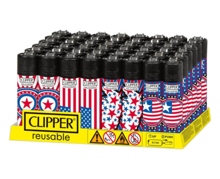 Clipper Lighter 48 Ct National Stars