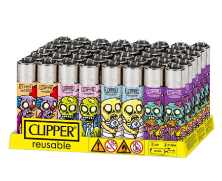 Clipper Lighter 48 Ct Zombie Invasion