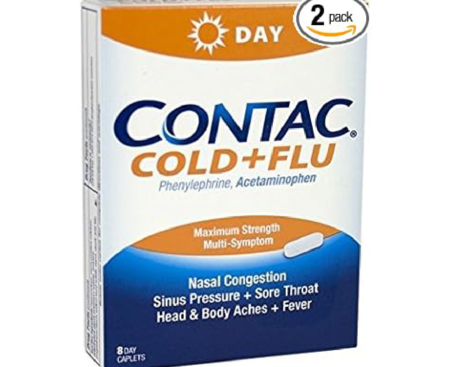 Contac 8's Cold & Flue 6 Ct 2pack