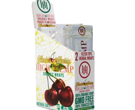 High Hemp Blazin Cherry 2 Herbal Wraps x 25 ct #005280