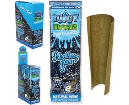 Juicy Jay Hemp Wraps Blackberry Jam 25 x Fers