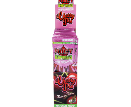 Juicy Jay Hemp Wraps Cherry Pie Box 25 x 2 Fers