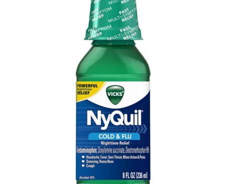 Liquid Nyquil Green 8 oz 12 ct