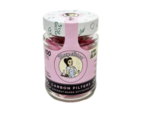 Pink Blazy Purize Filters Xtra Slim 100 ct Glass Jar 60units