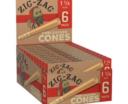 Zig Zag Cones 1-1/4 UnBleached 6 Pk 24 Ct