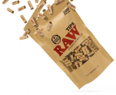 Raw PreRolled Tips 200 / Bag HerBal Use