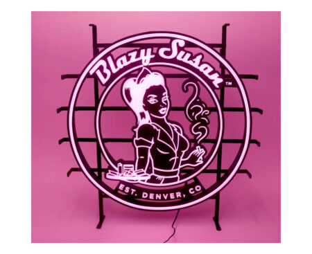 Word Logo Neon Blazy Susan Sign