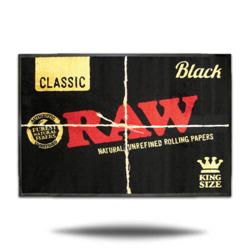 Raw Black Door Mat Large 80x120 cm