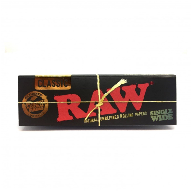 Raw Black Single Wide Box 50 Ct