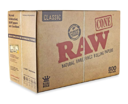 Raw Cones Bulk 800 Pk Classic KS #287292