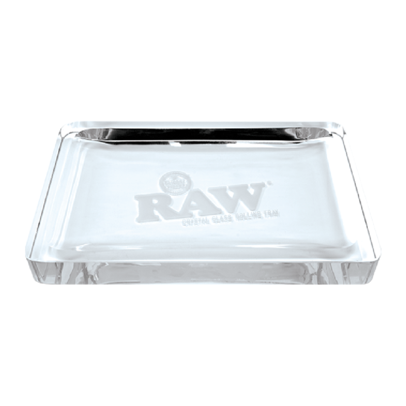 Raw Crystal Glass Rolling Tray Large