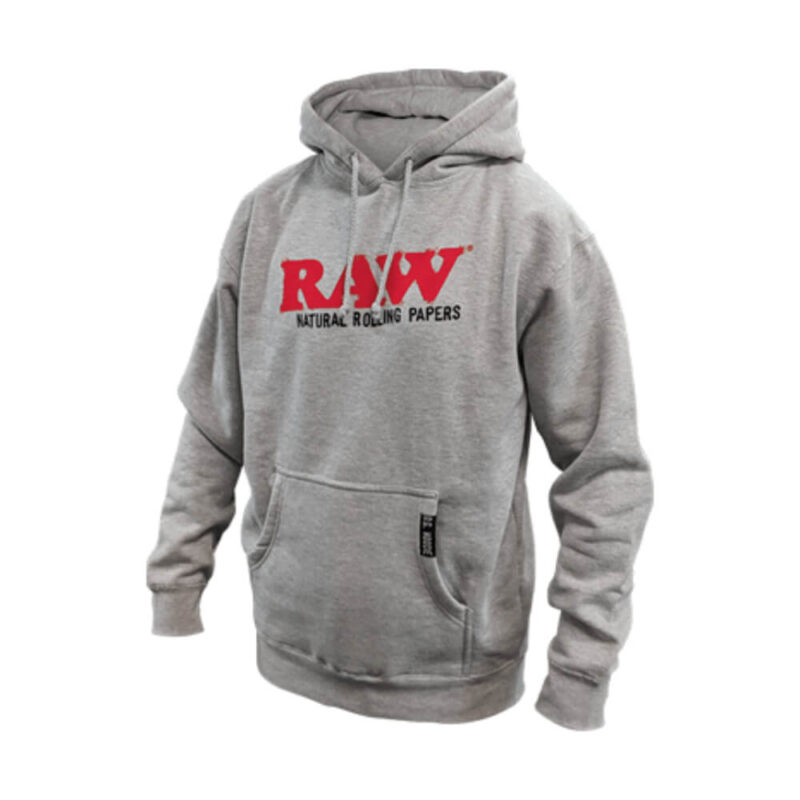 Raw Mens OG Hoodie Heather Gray XXL