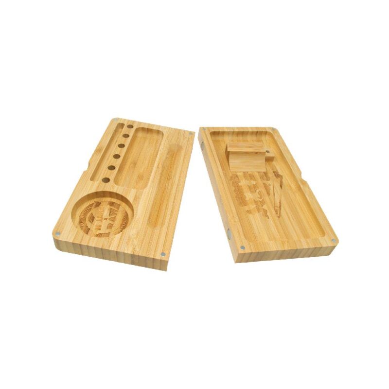 Raw No Jumper Bamboo BackFlip Rolling Tray - Image 3