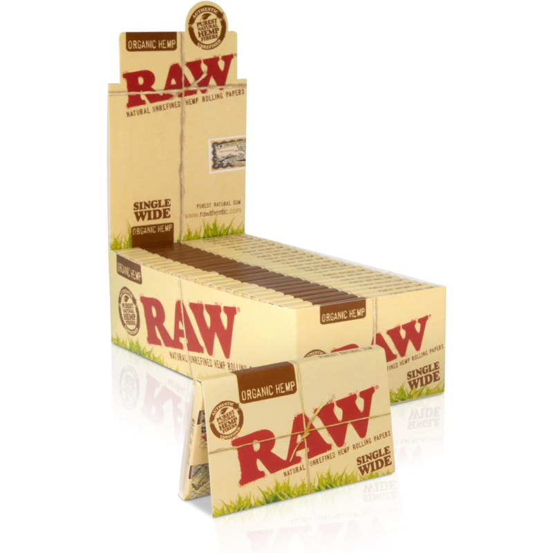 Raw Organic Hemp Single Wide 50 Ct