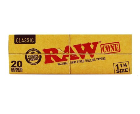 Raw Preroll Cls Cone 1-1/4 84-24 mm 20Ct 12 Display