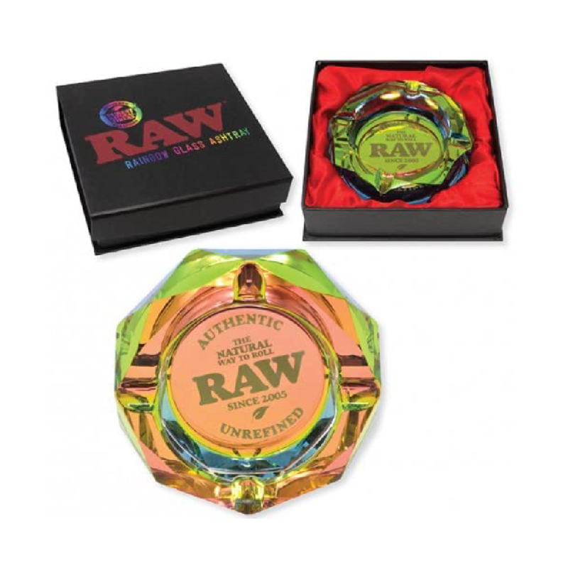 Raw RainBow Glass Ashtray