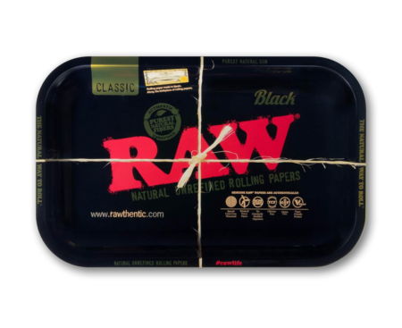 Raw Rolling Tray Small Black