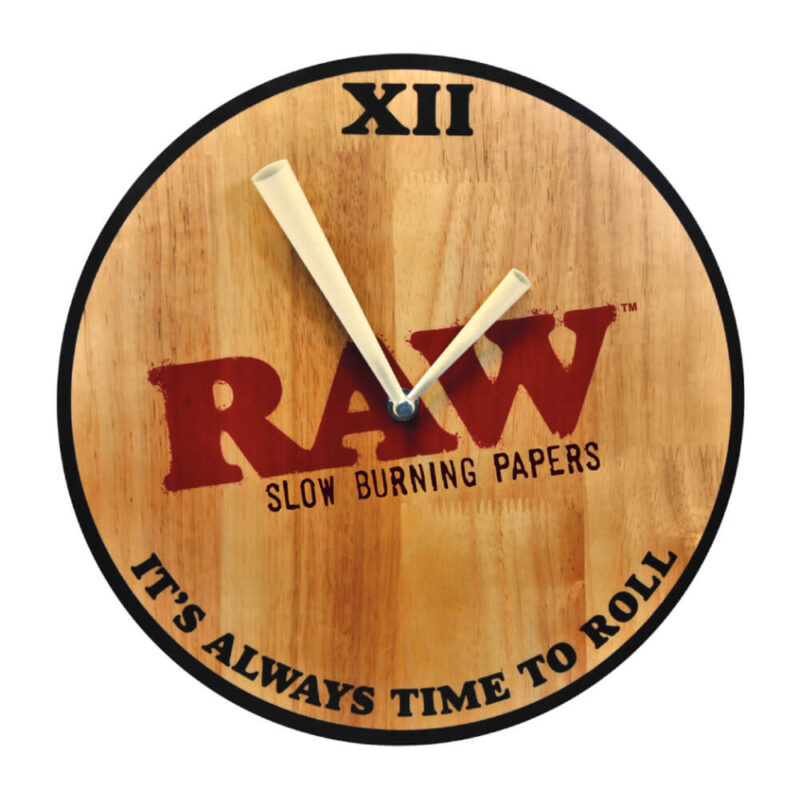 Raw Wooden Wall Clock