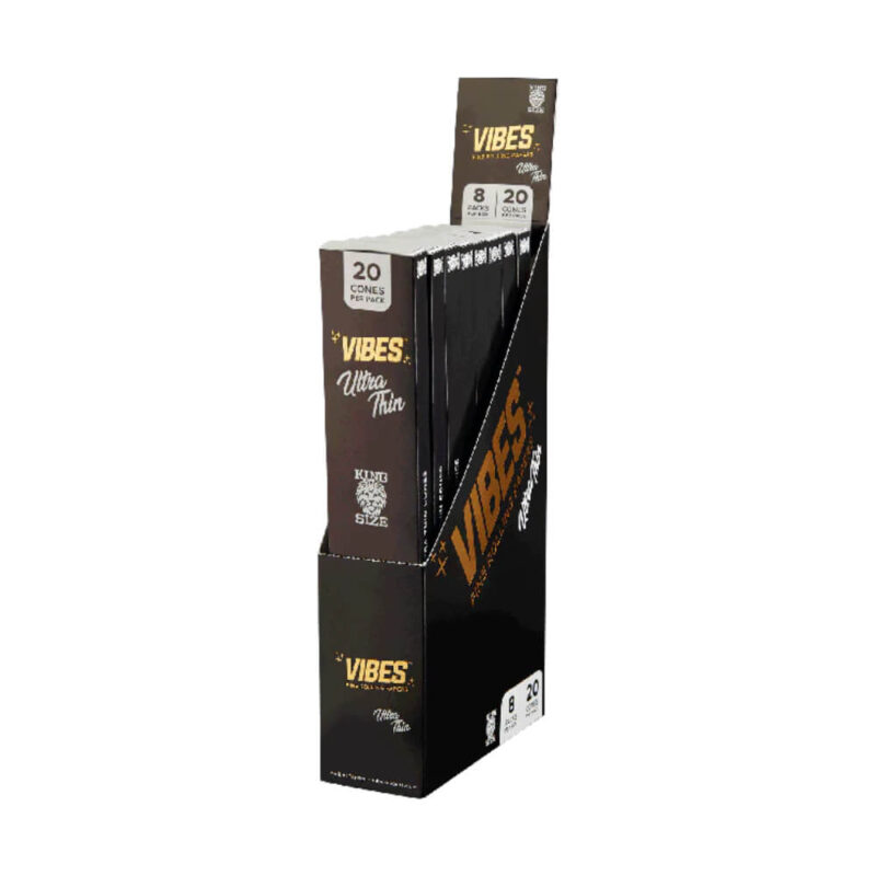 Vibes KS Cones 20 Cones Per Pack Black