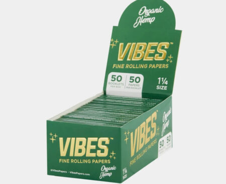 Vibes Papers 1-1/4 Organic Hemp Green