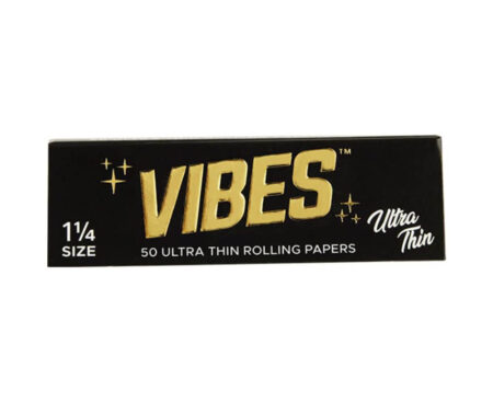 Vibes Papers 1-1/4 UltraThin Black