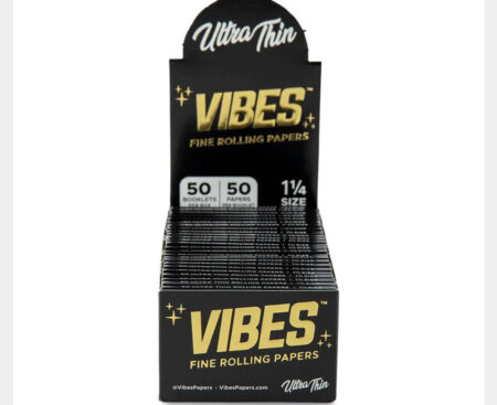 Vibes Papers + Filter 1 1/4 Ultra Thin Black