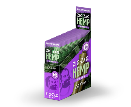 Zig Zag Hemp Wraps NPP - OG Purple 25 Ct Case