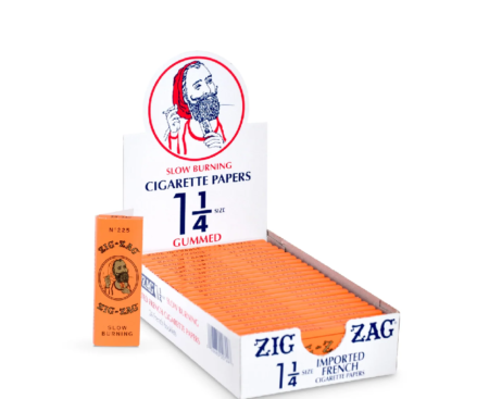 Zig Zag Orange 1-1/4 Gummed