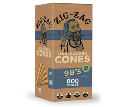 Zig Zag Un Bleached KS Cones 800 Ct